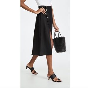NEW Reformation Mott Skirt in Black 12